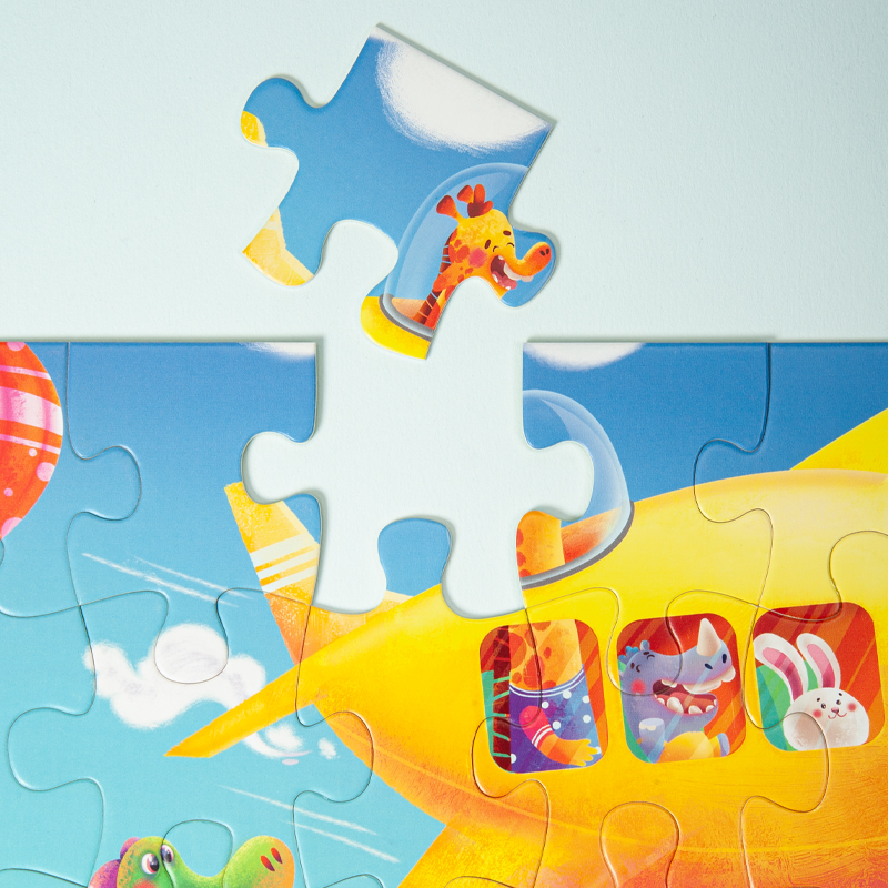 پازل کیدفنز حمل و نقل | 89 تکه Creative Level Box Kids Transportation | کد 2402